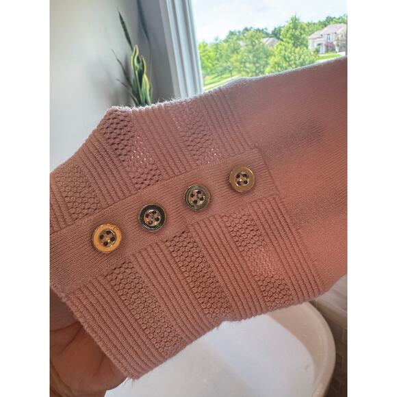 Charter Club 3X Dusty Pink Open Cardigan Sweater Button Sleeve - Picture 6 of 6